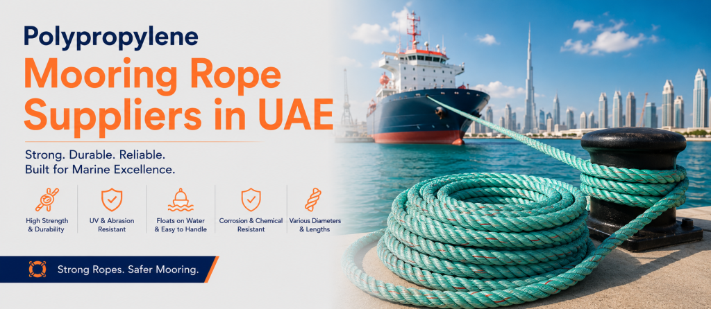 Polypropylene Mooring Rope Suppliers in UAE